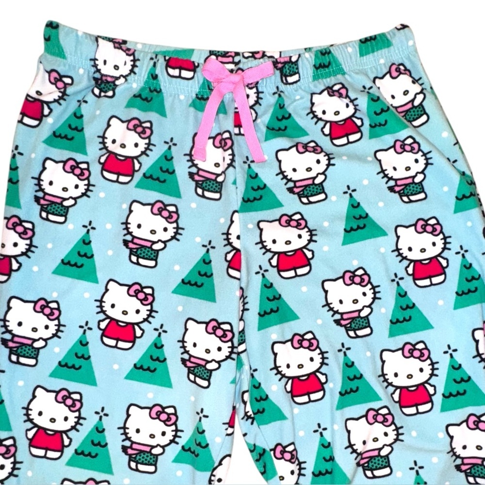 NEW Hello Kitty Size Medium Elastic/Drawstring Christmas Polyester Pants